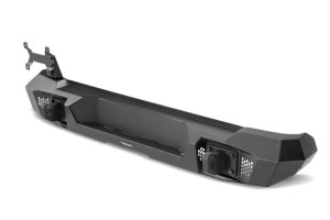Jeep Wrangler JK Bumper - Rear - Go Rhino - Tralline Full Width - Textured Black - `07-`18